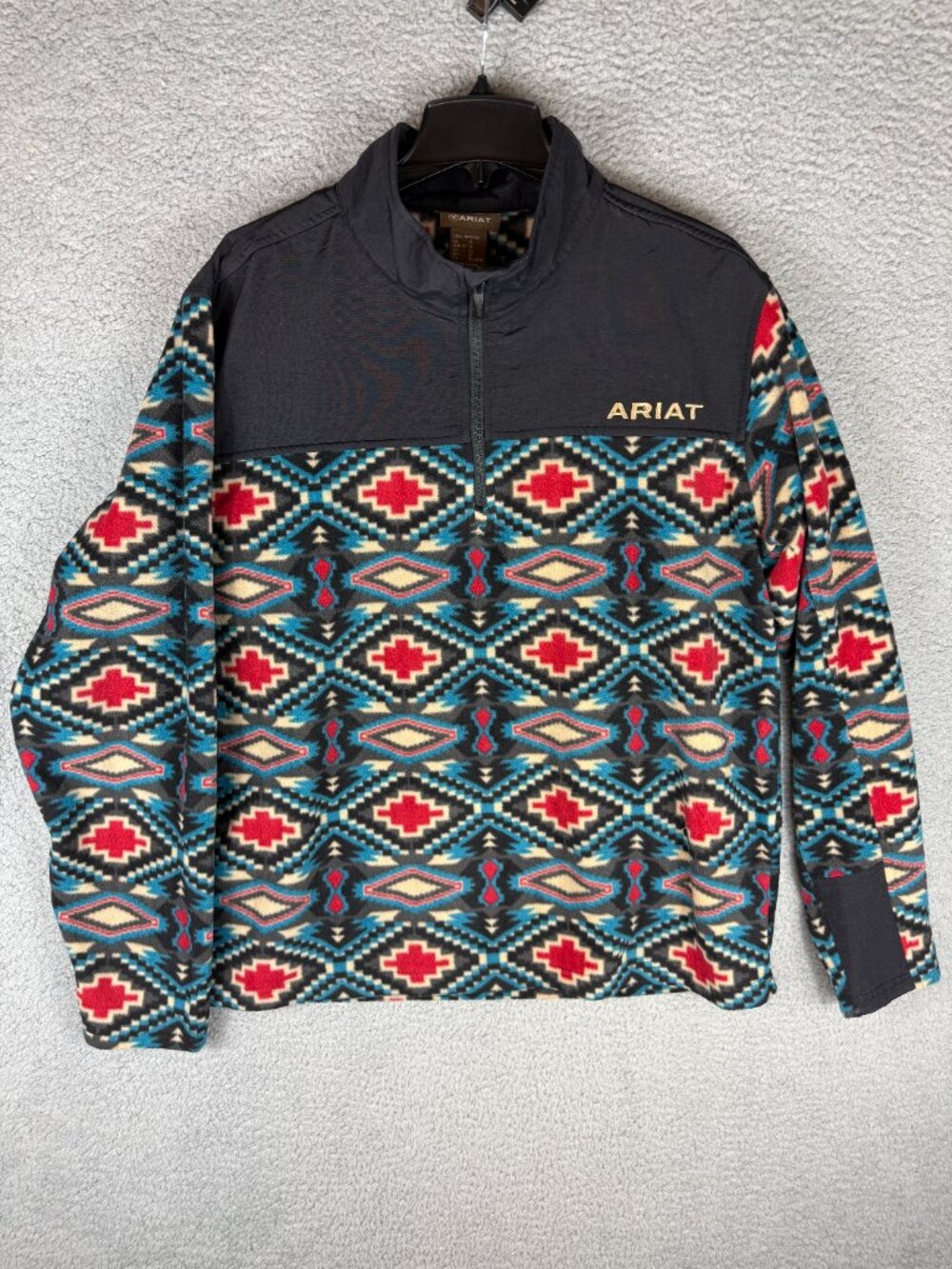 Ariat Basis 2.0 Men's XL Aztec Fleece 1/4 Zip Pullover Southwestern